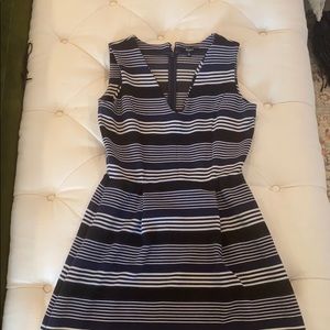 Madewell blue and white striped dress